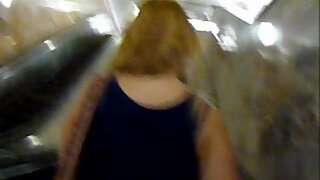 UT_1556#Girl in a loose white skirt. I've shot her ass with a backlight: the elevator didn't 