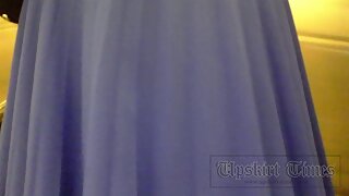 UT_1723#Girl in blue got into my upskirt panties clips; very sexy pantyhose, panties under it