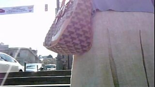 UT_1384#I've made another try (check the previous upskirt pussy clip) - and I've got her pant