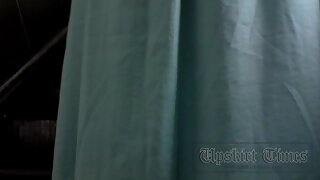 UT_2155#Fashionable woman in long dress. The camera was having exciting adventure up of her d