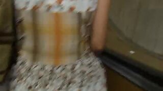 UT_082#Kitty in a light summer dress. Everything was well done!  Nice ass in white trunks wi