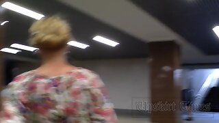 UT_3117#Continuation of the previous clip. Our cameraman followed this beauty. On the stairs 