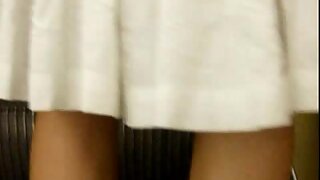 UT_517#Sheen tall bronzed sly puss in long white skirt. She didn't see me and I could easily