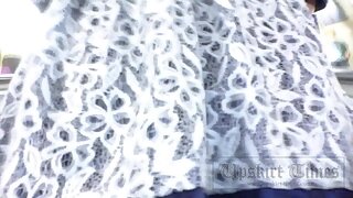 UT_2620#Longhaired brunette girl in short dress. To lift up the dress is not difficult at all