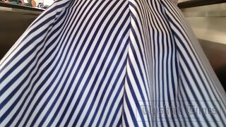 UT_3132#This upskirt for those who like tights. Beautiful ass, covered with nylon, it looks g