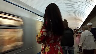UT_3946#Another young chick. I waited for her to go towards the escalator and rented her at t