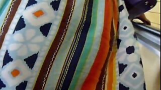 UT_1900#Beauty in colored short dress. It is not difficult to lift it up and to make public u