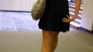 UT_224#Ticket-boo slim blond in a black dress! I met her at the stairs and started to shoot.