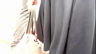 UT_939#Woman in wide black skirt! She walked holding the arm of her boyfriend, but that did 