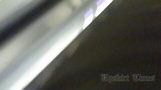 UT_2130#Double upskirt! Our secret agent did his best and filmed two beautiful stunning chick